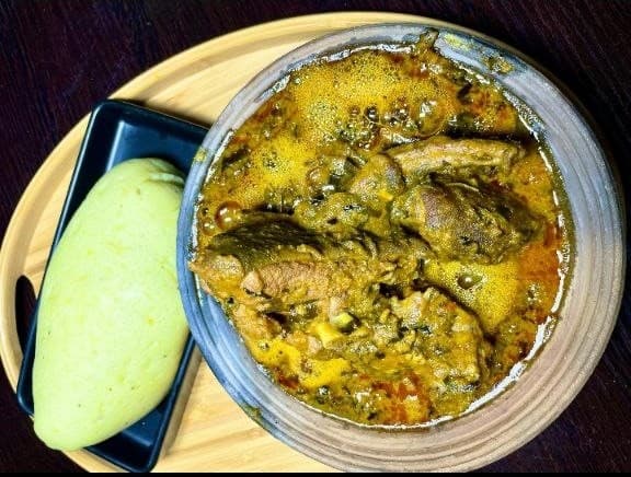 Traditional Nigerian Food Background